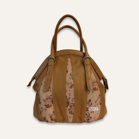 Bolso repolla miel flores