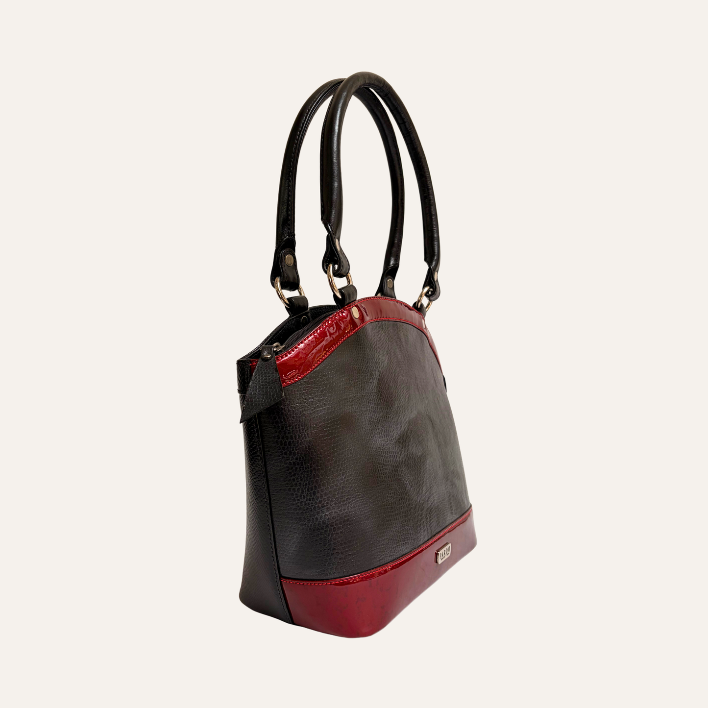 Bolso ejecutivo arco mediano negro
