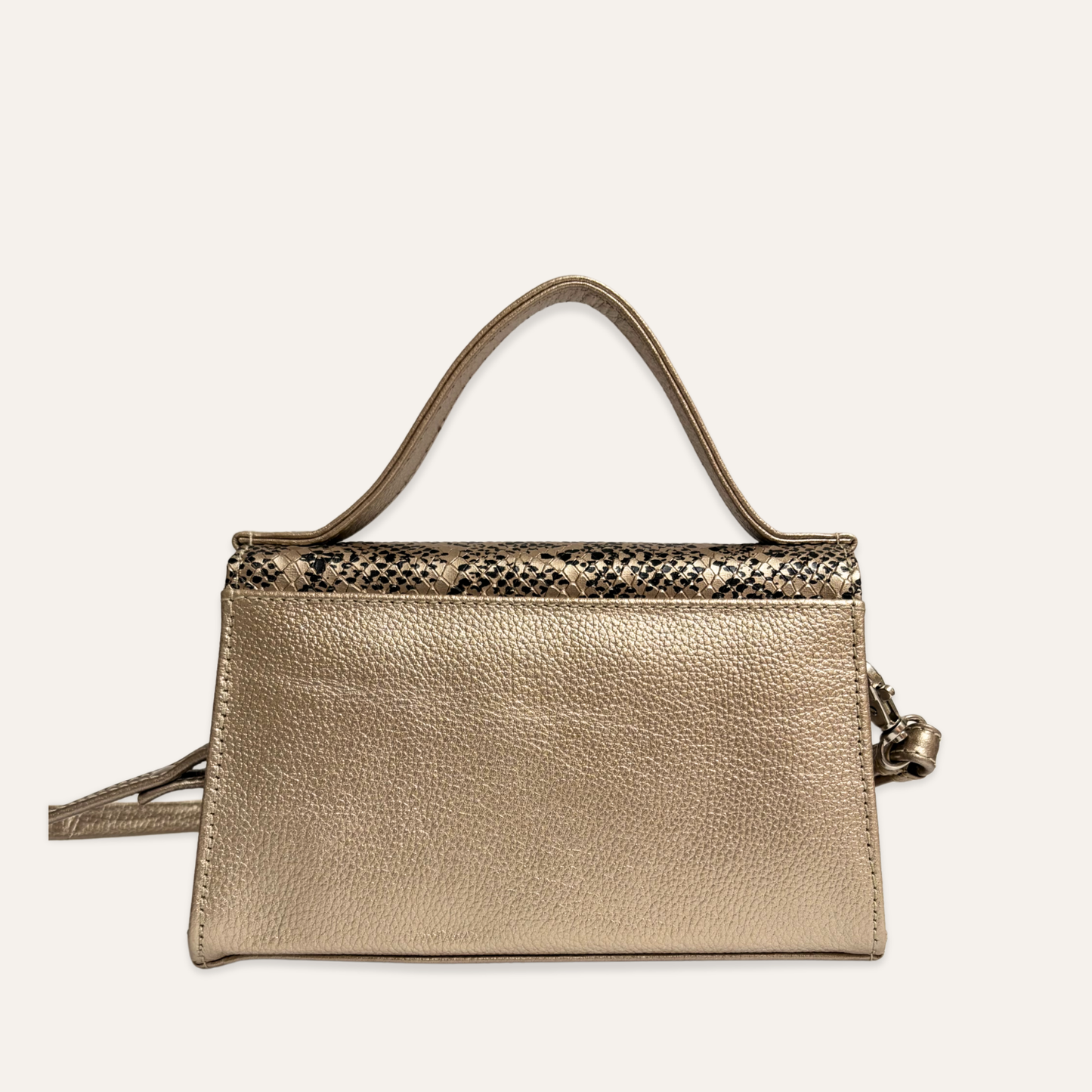 Cartera fiesta dorada