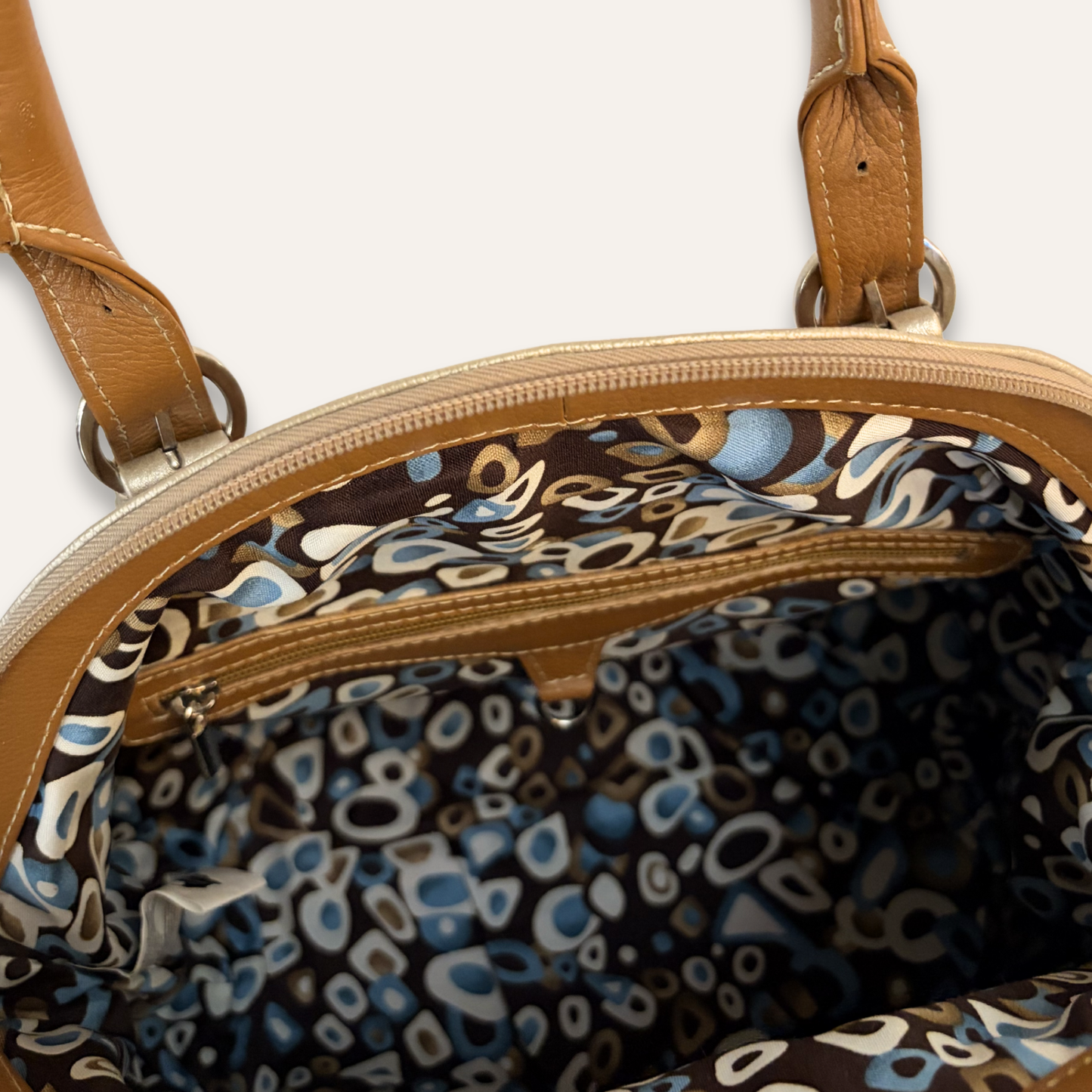 Bolso repolla cafe flores