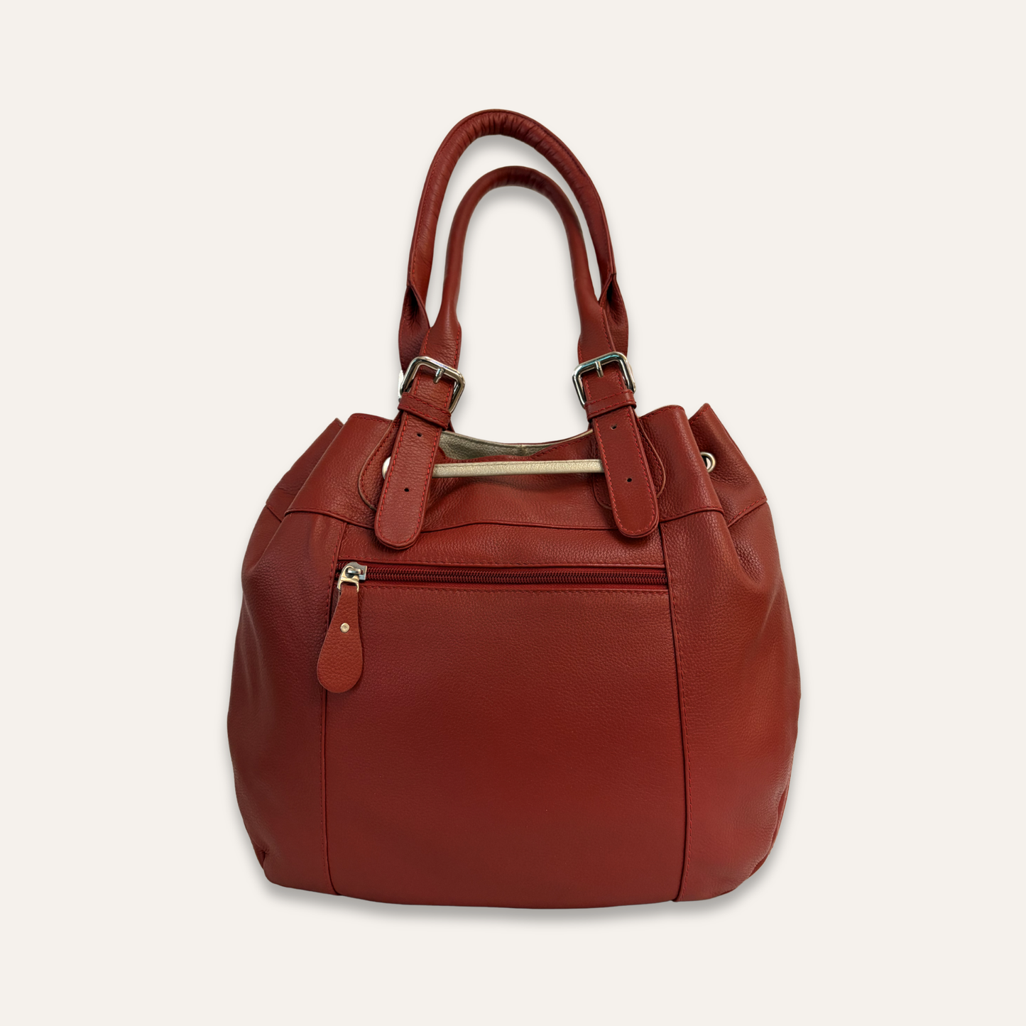 Bolso rojo cordones