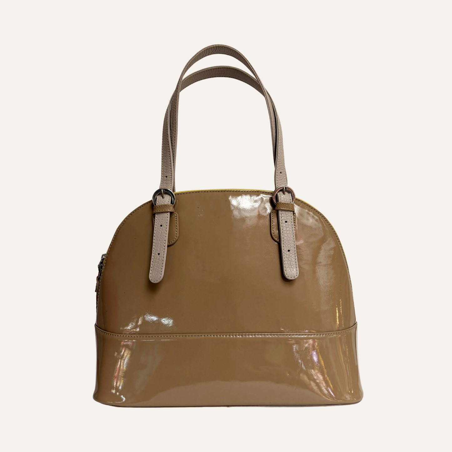 Bolso de franjas amarillo