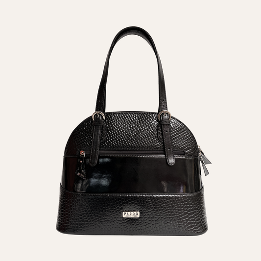 Bolso de franjas negro