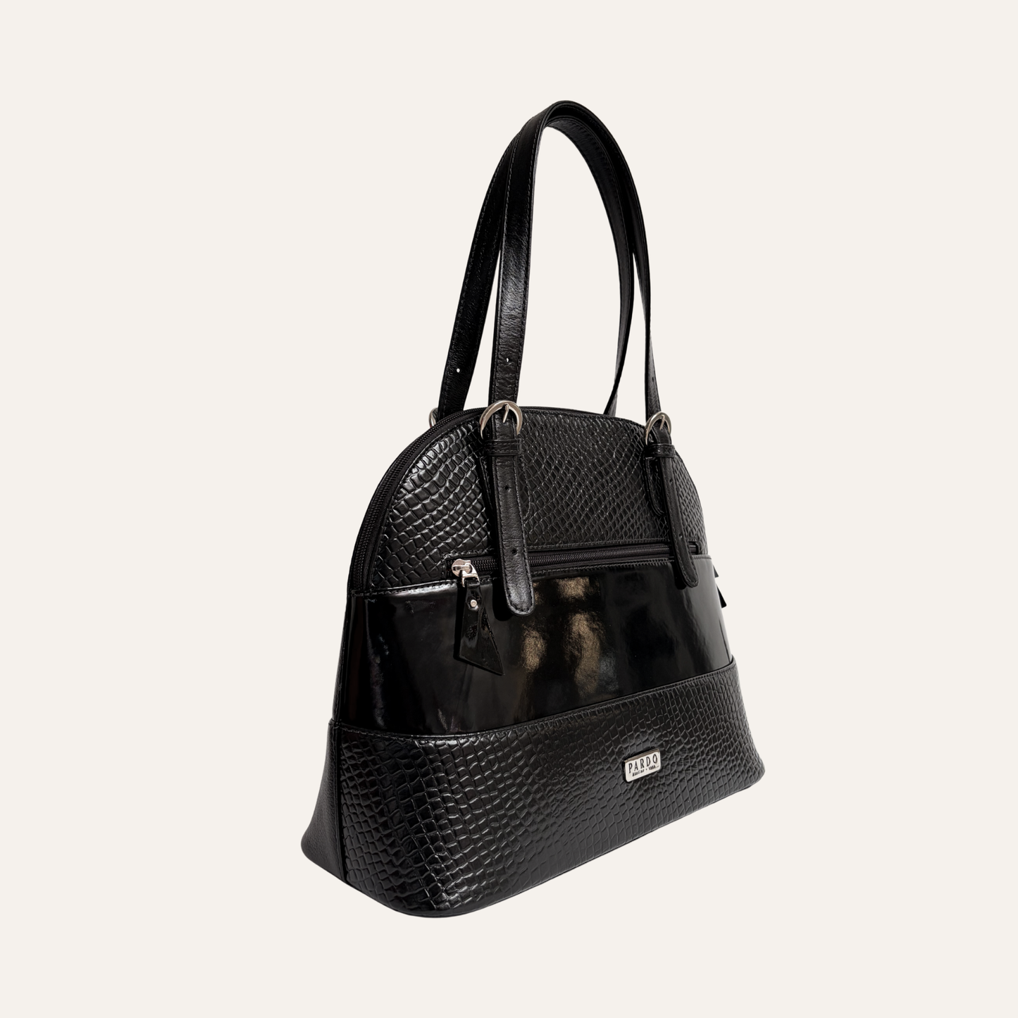 Bolso de franjas negro