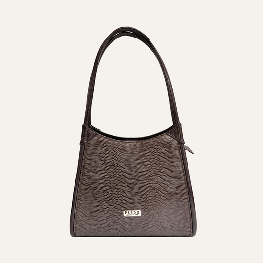Bolso concavo cafe