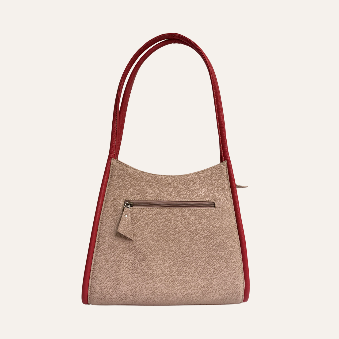 Bolso concavo fucsia marmolado