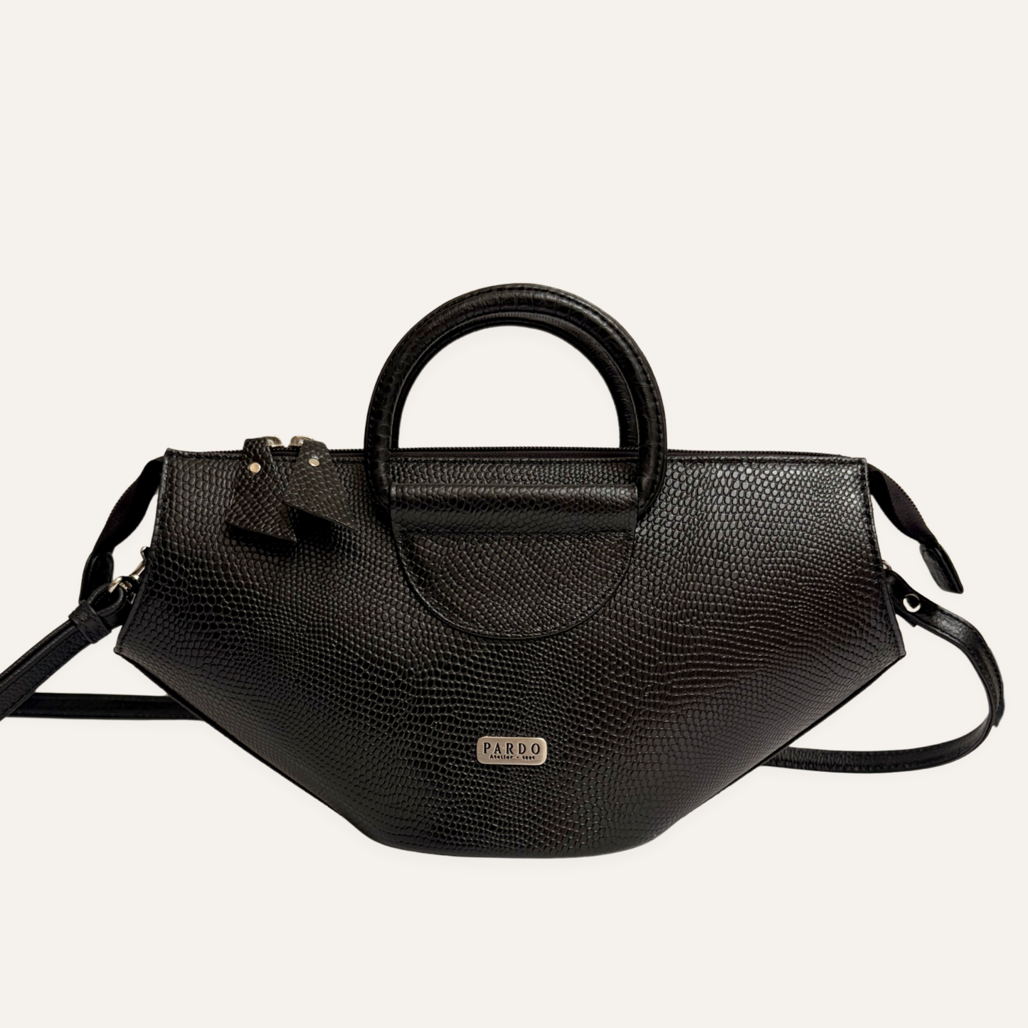 Cartera aro media negra