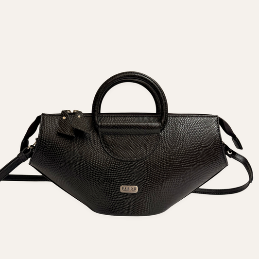 Cartera aro media negra