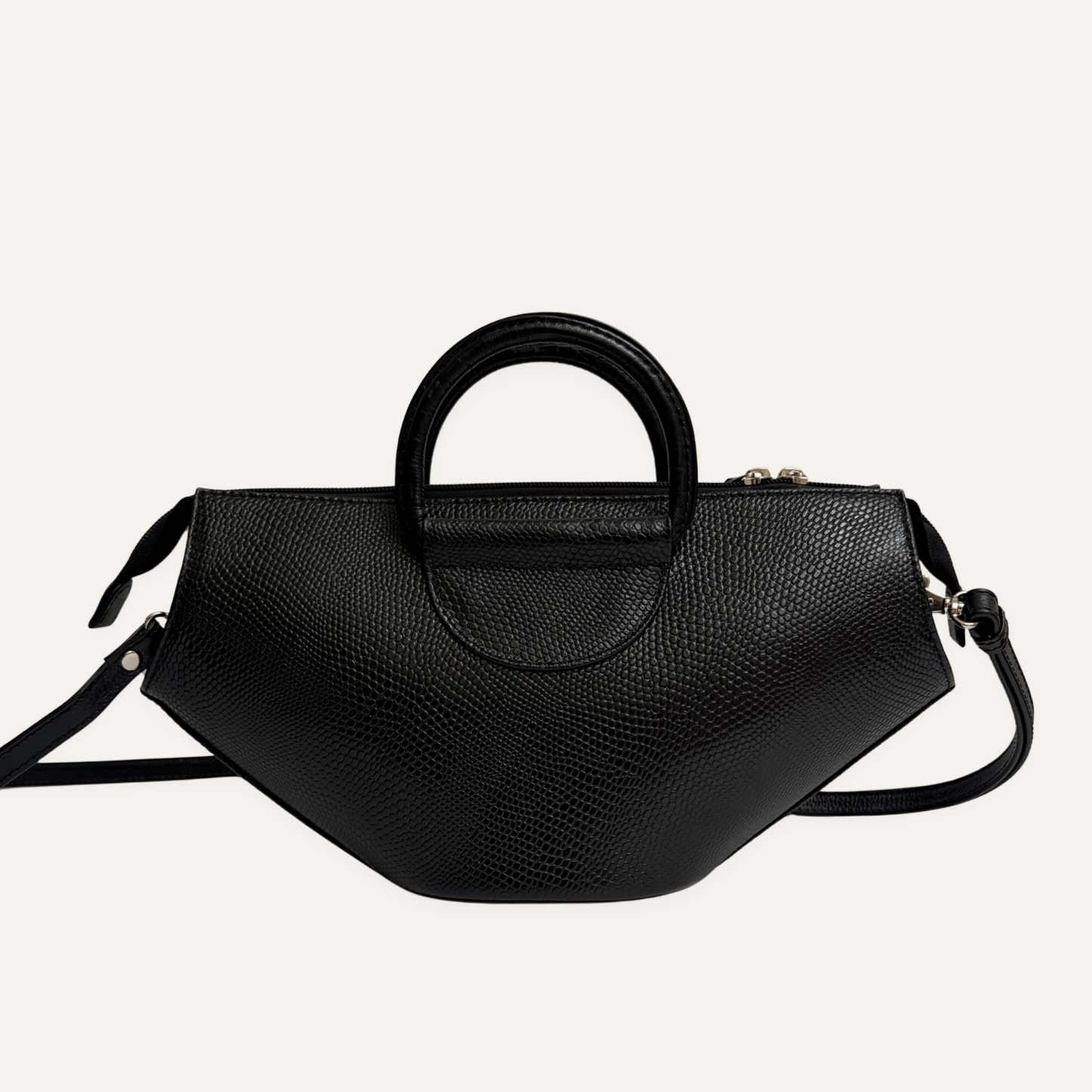 Cartera aro media negra