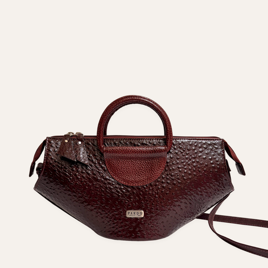 Cartera aro media vinotinto