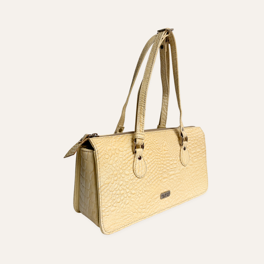 Cartera postal amarillo mantequilla