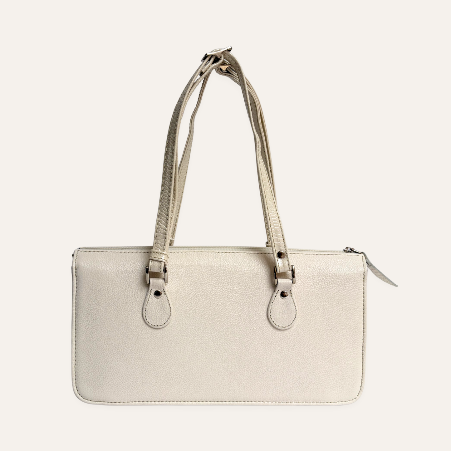 Cartera postal beige