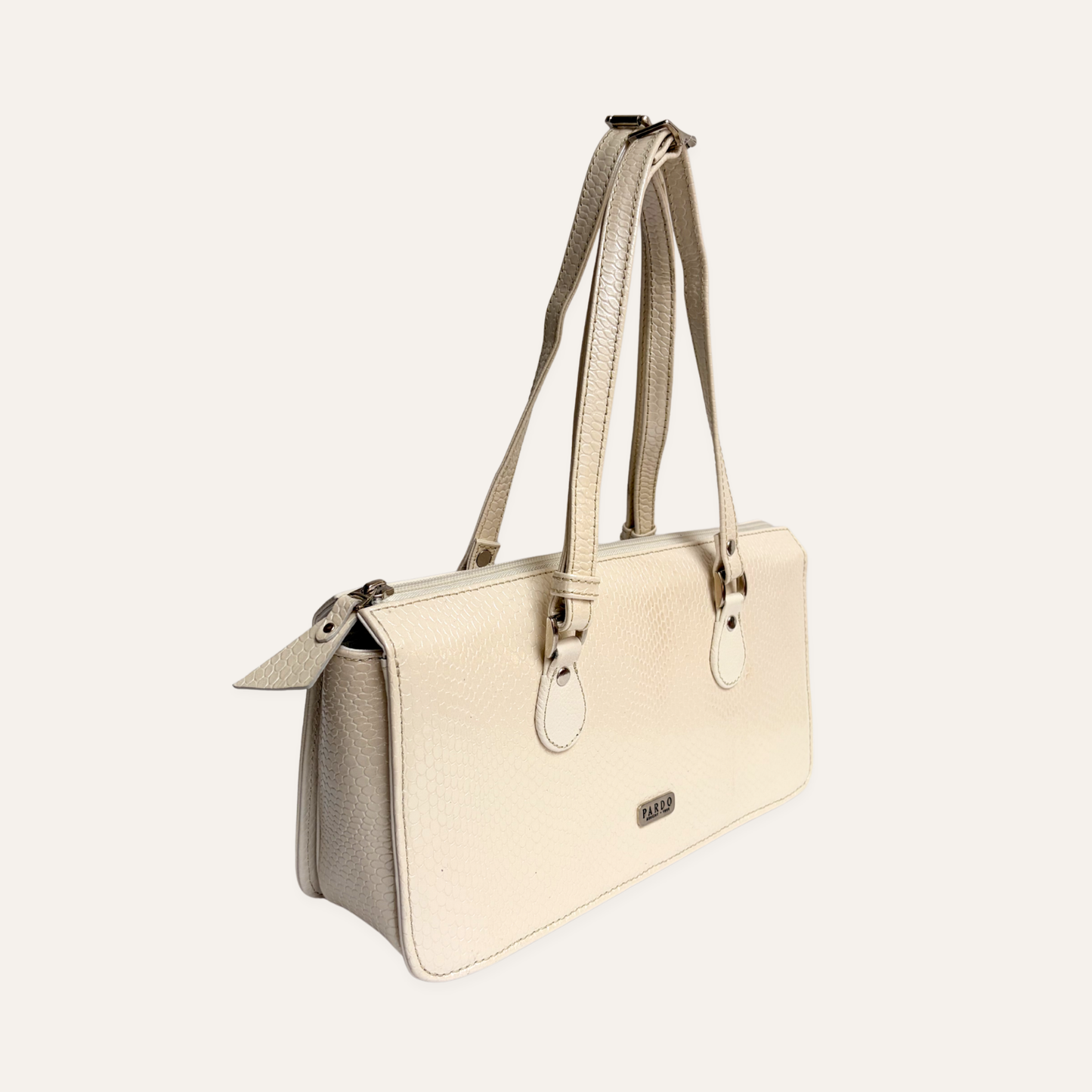 Cartera postal beige