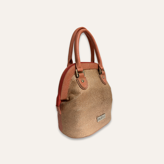 Mini cartera en folia salmón