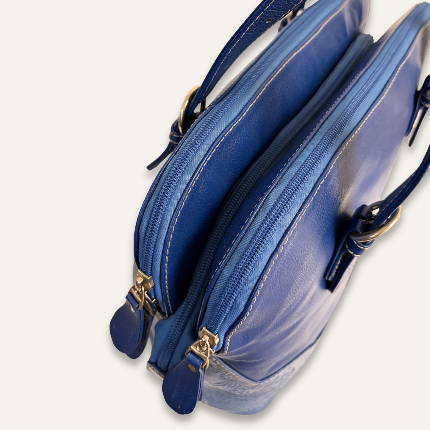 Cartera ondas azul