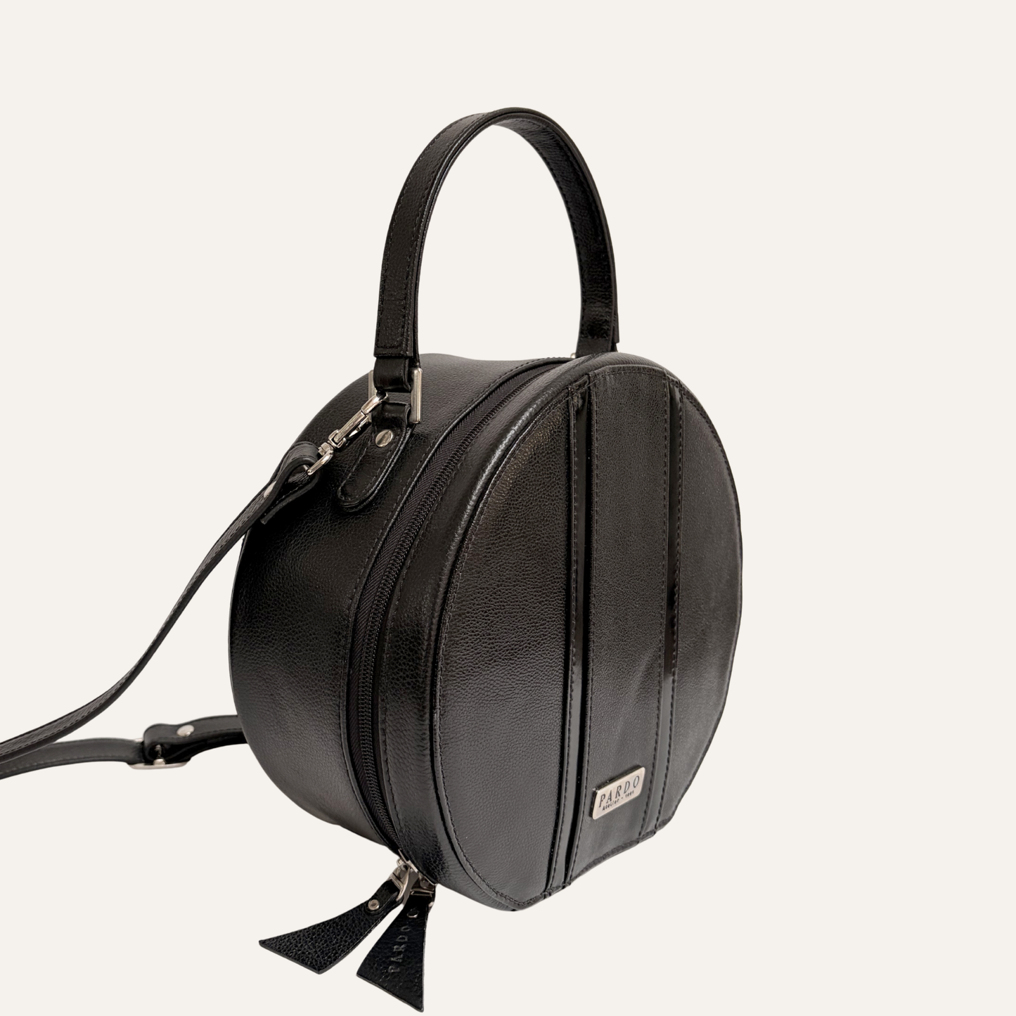 Bolso de mano multicompartimientos beige
