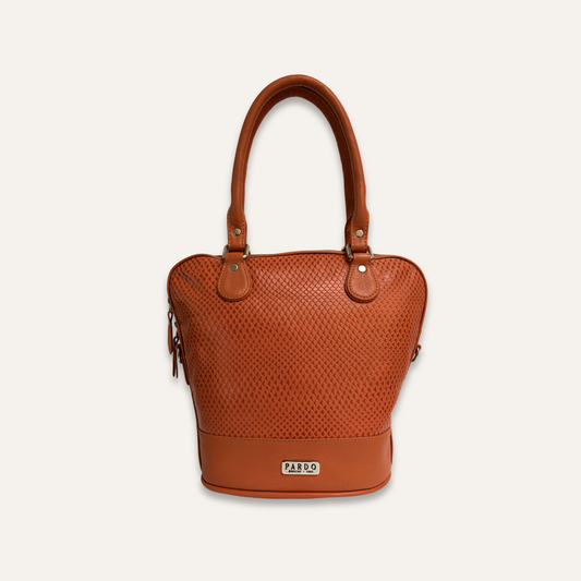 Cartera suave mediana naranja