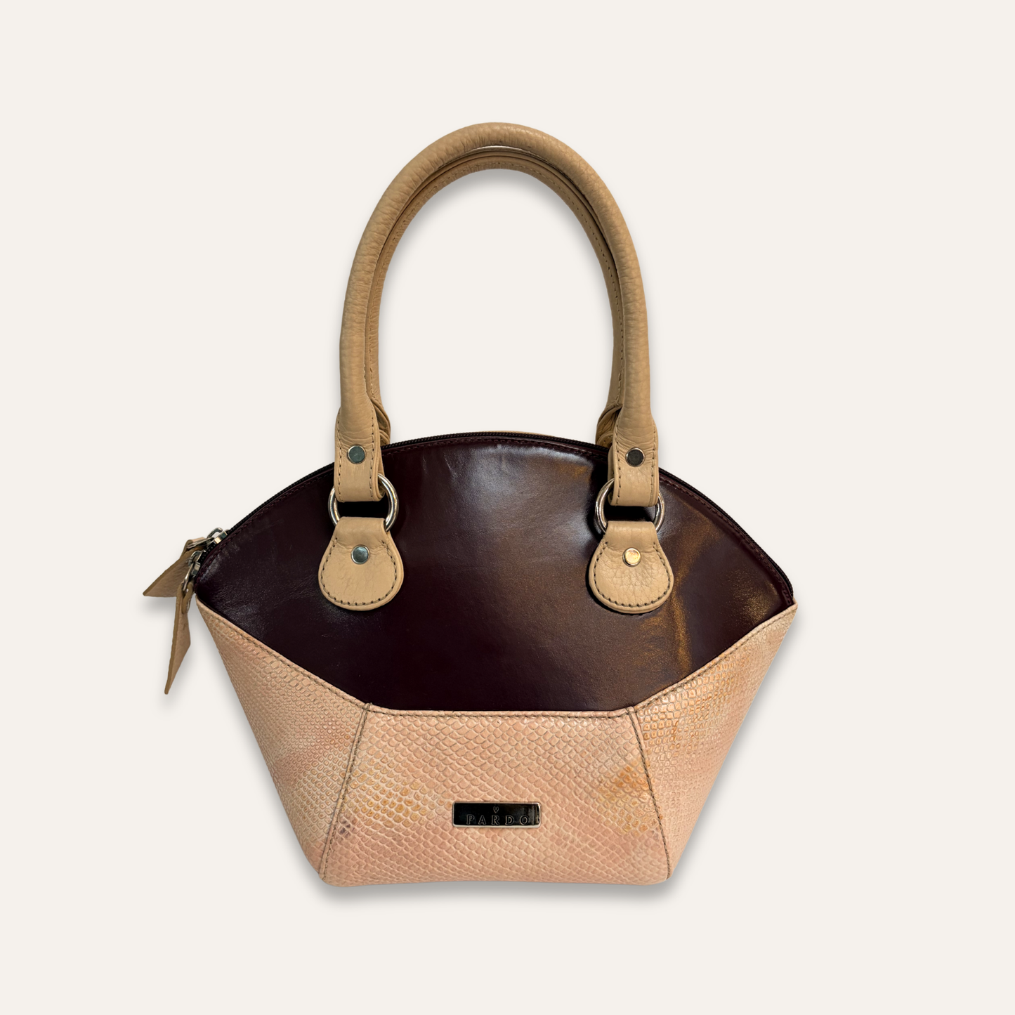 Cartera rosa combinada