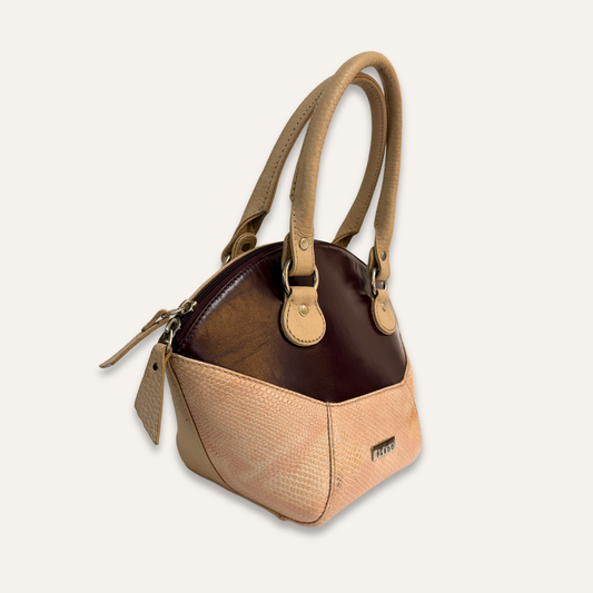 Cartera rosa combinada