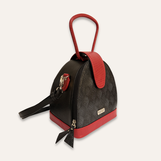 Cofre negro con rojo