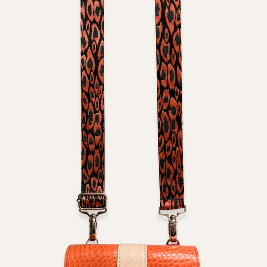 Correa print naranja