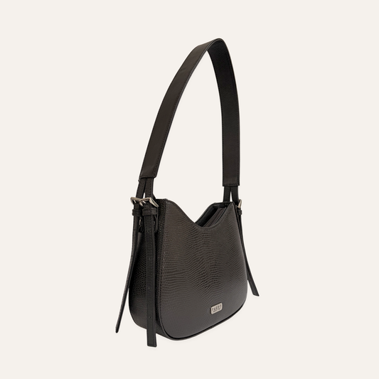 Bolso media luna mediano negro