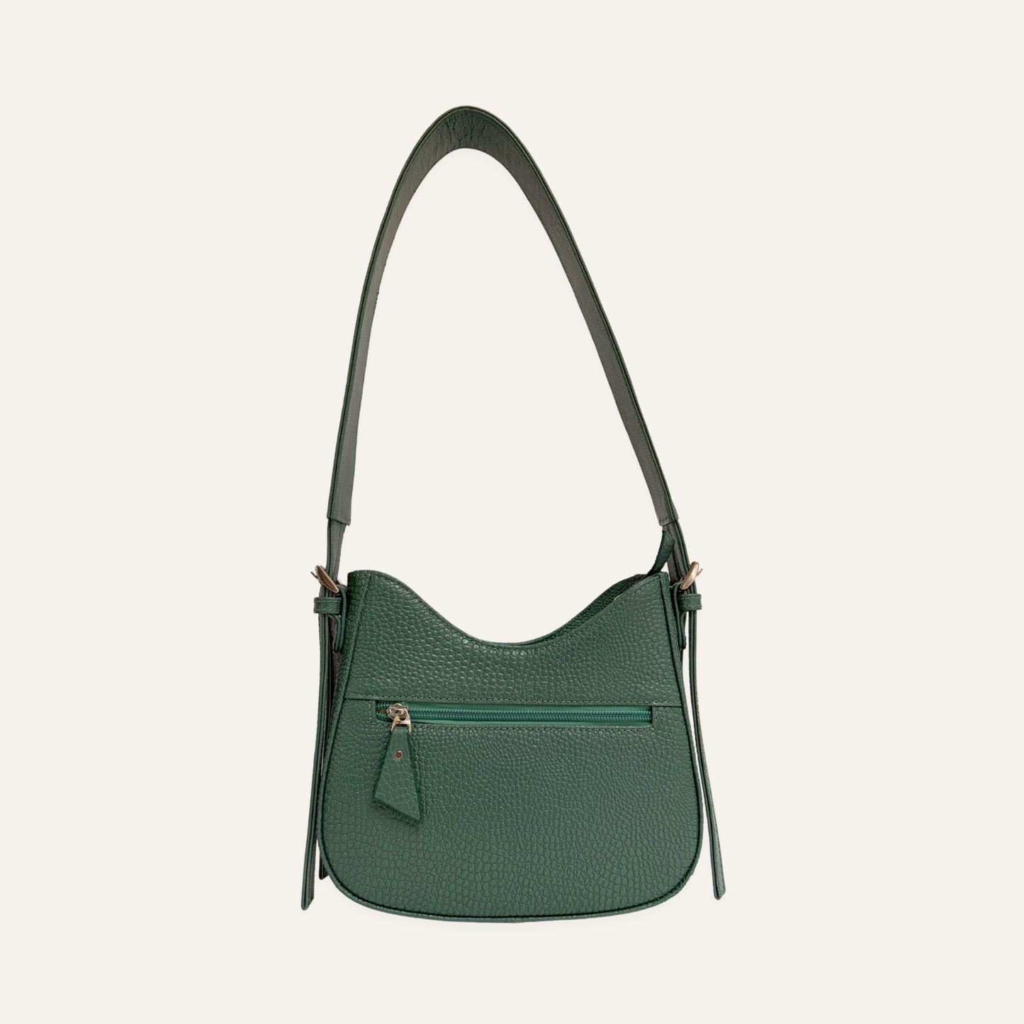 Bolso media luna mediano verde