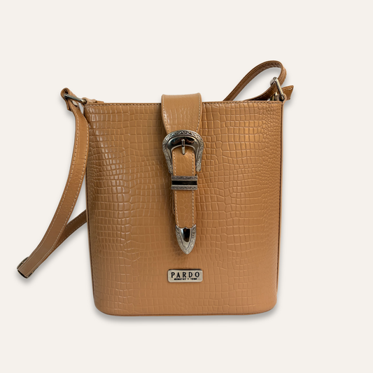 manos libres grande hebilla beige