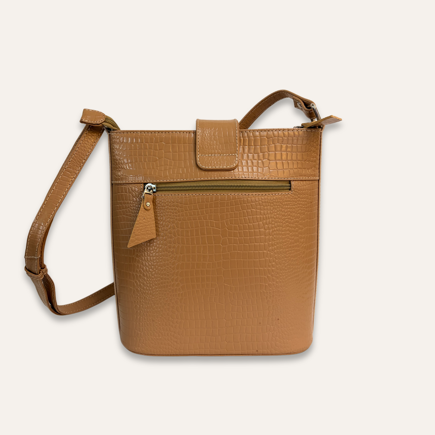 manos libres grande hebilla beige