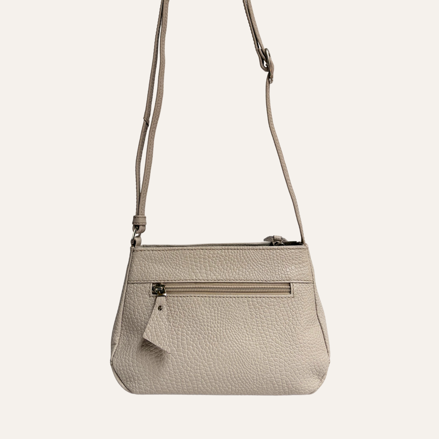 Manos libres mini plisado beige