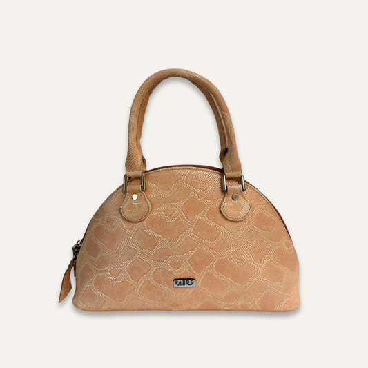 Cartera media luna mandarina