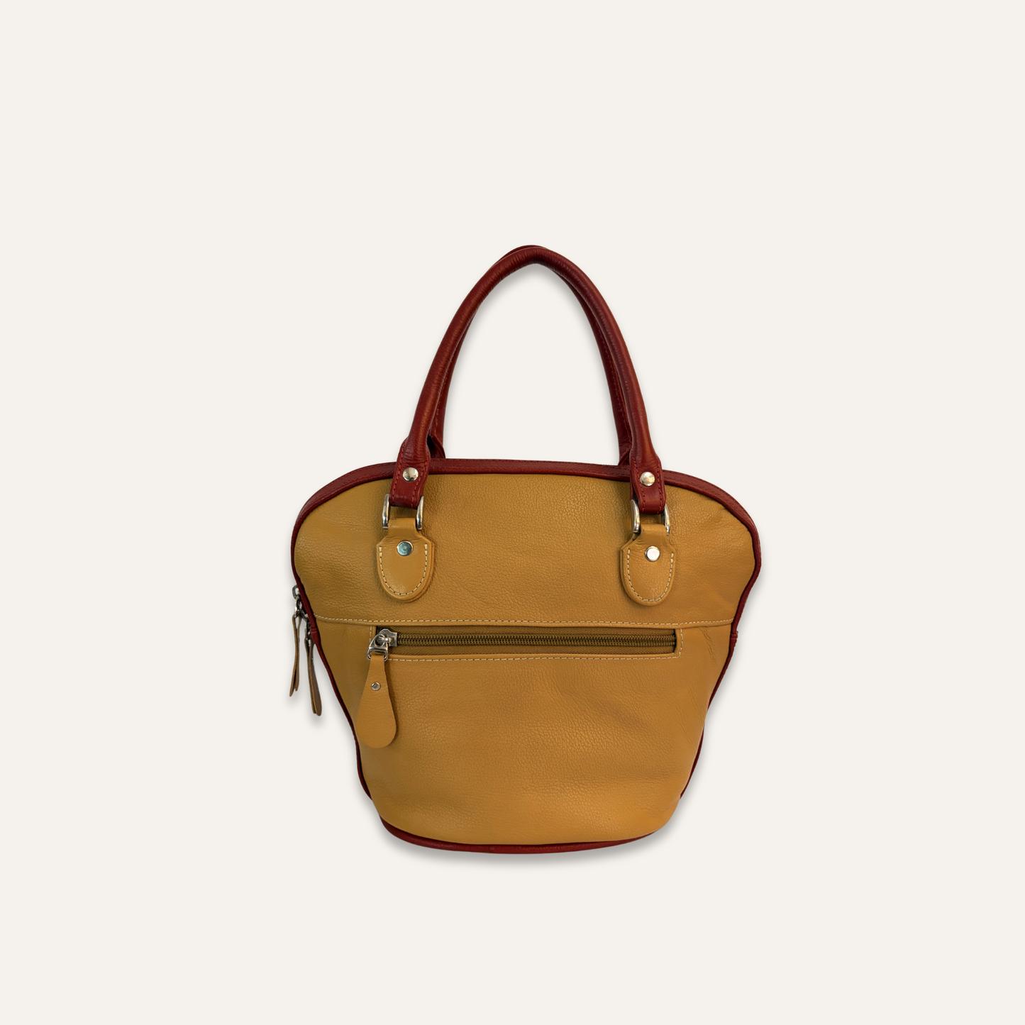 Cartera suave mini flores rojas