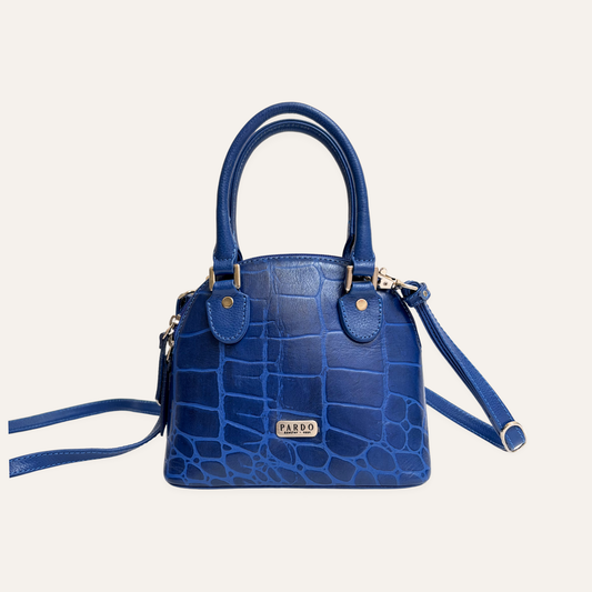 Mini cartera domo azul
