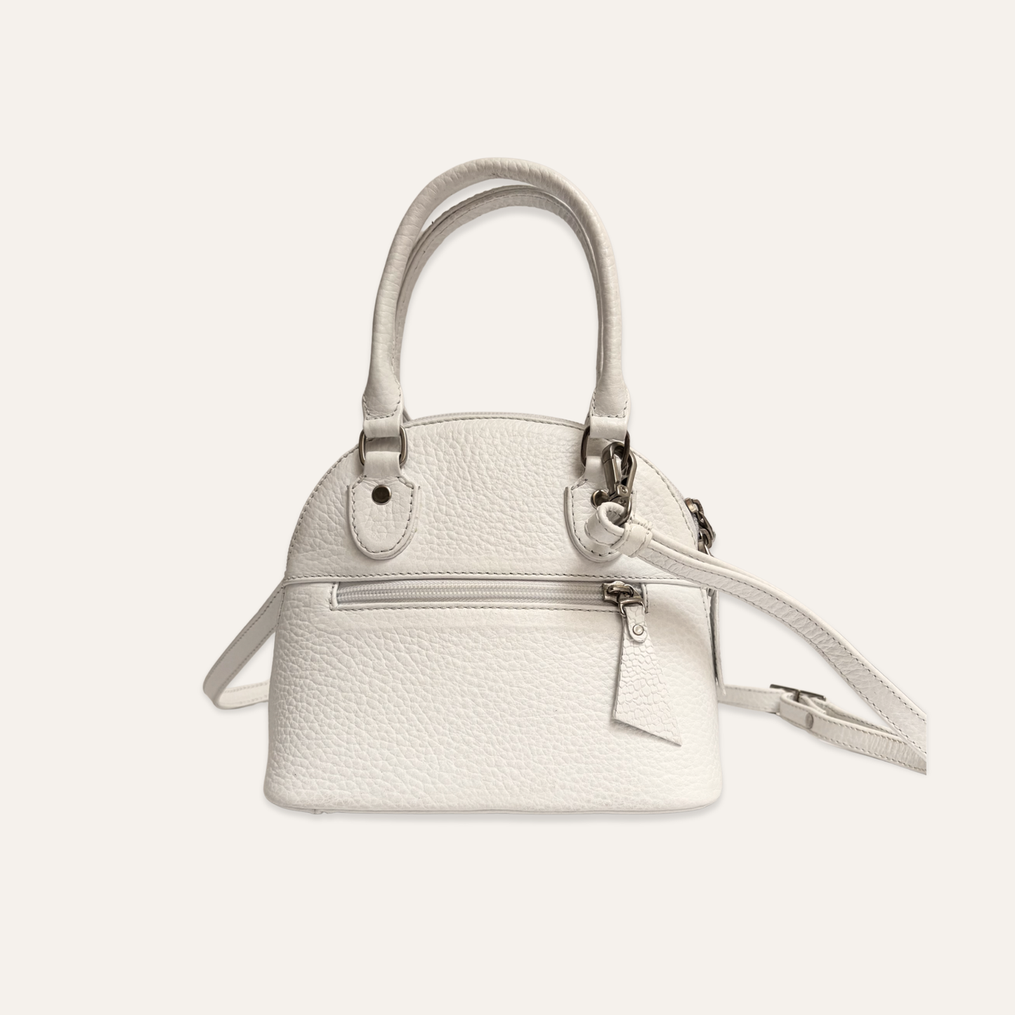 Mini cartera domo blanca