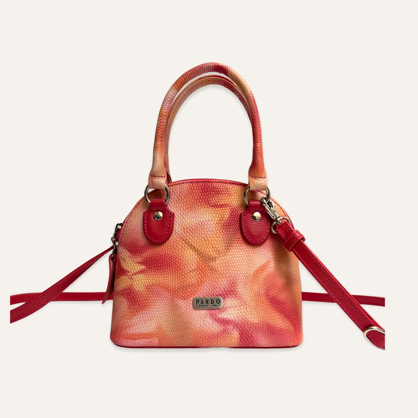 Mini cartera domo salmon marmolado