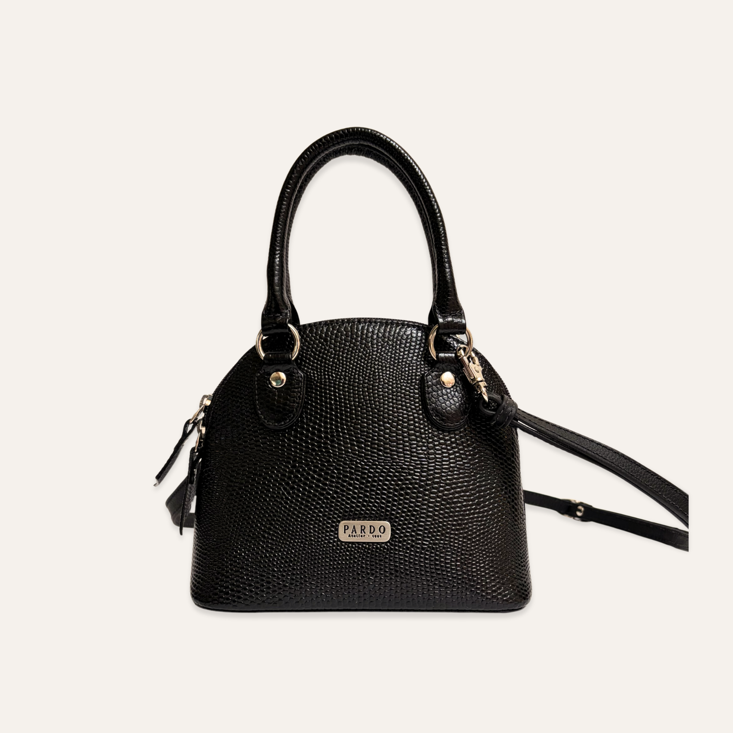 Mini cartera domo negra