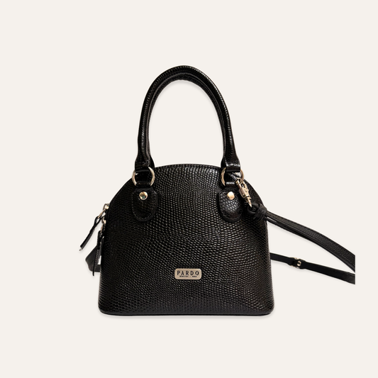 Mini cartera domo negra