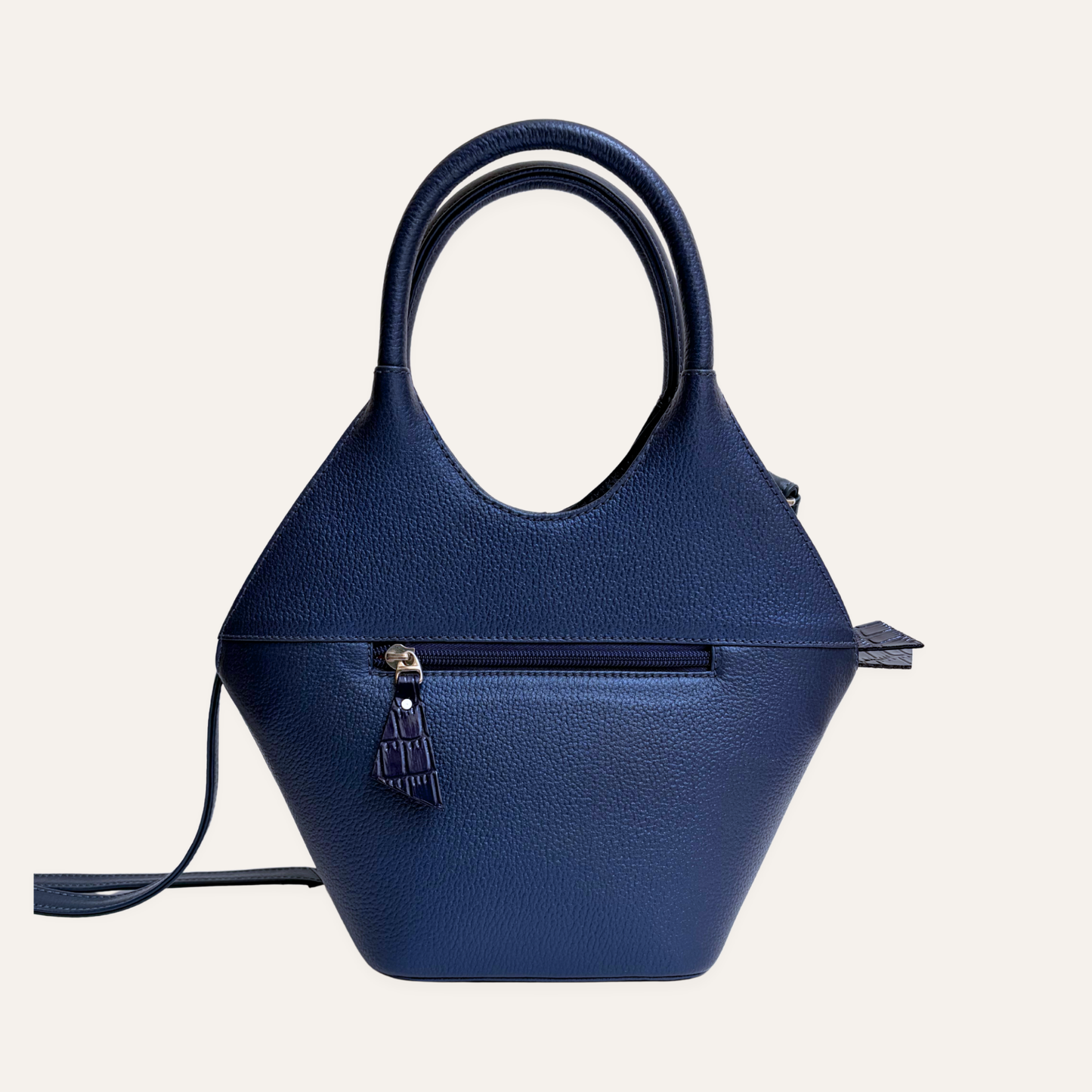 Mini canasta azul charol