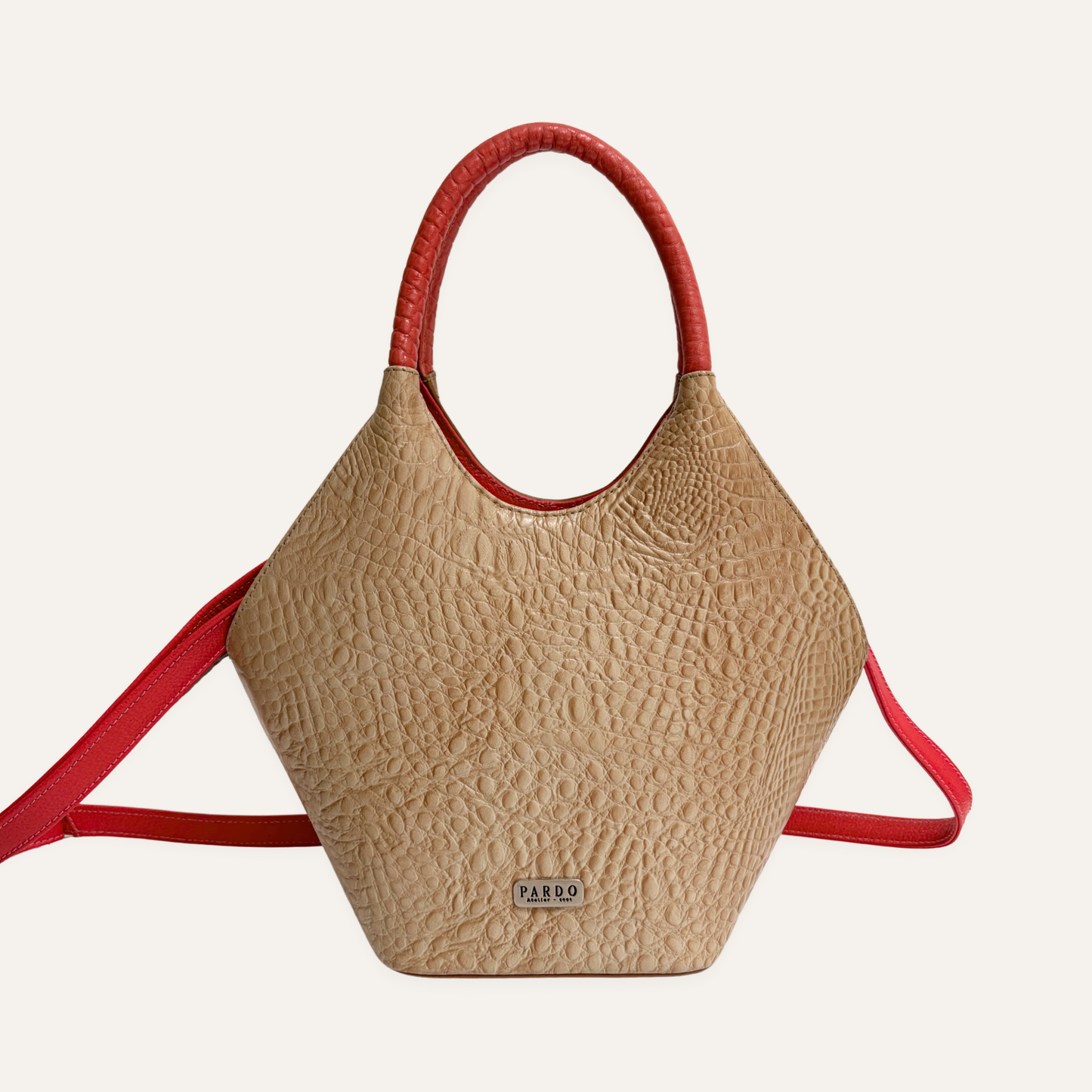 Mini canasta beige