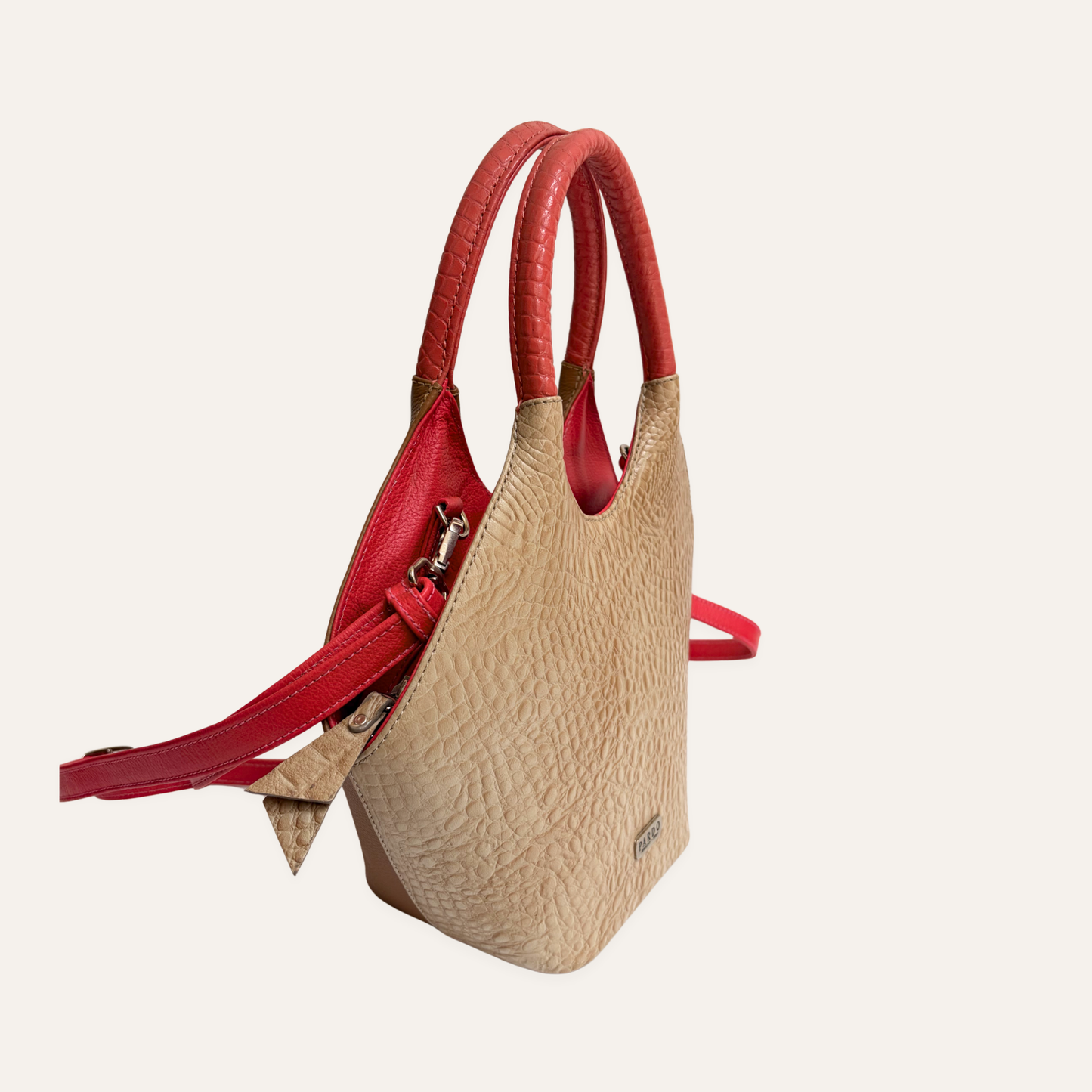 Mini canasta beige