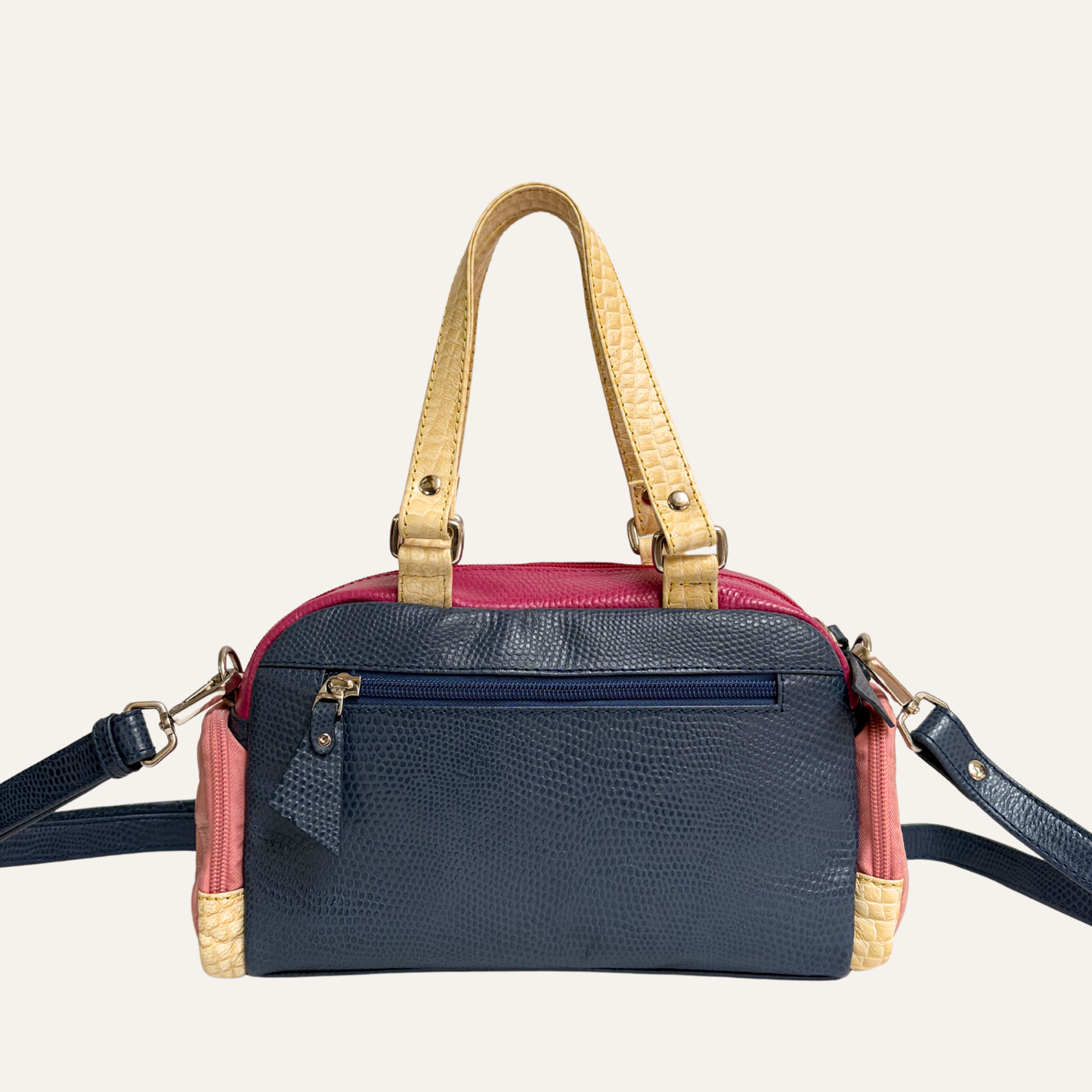 Cartera Mini bitacora lila y azul