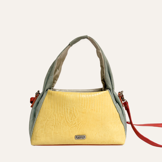 Mini boho asas fruncidas amarillo