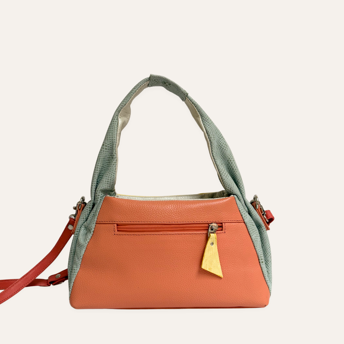 Mini boho asas fruncidas amarillo