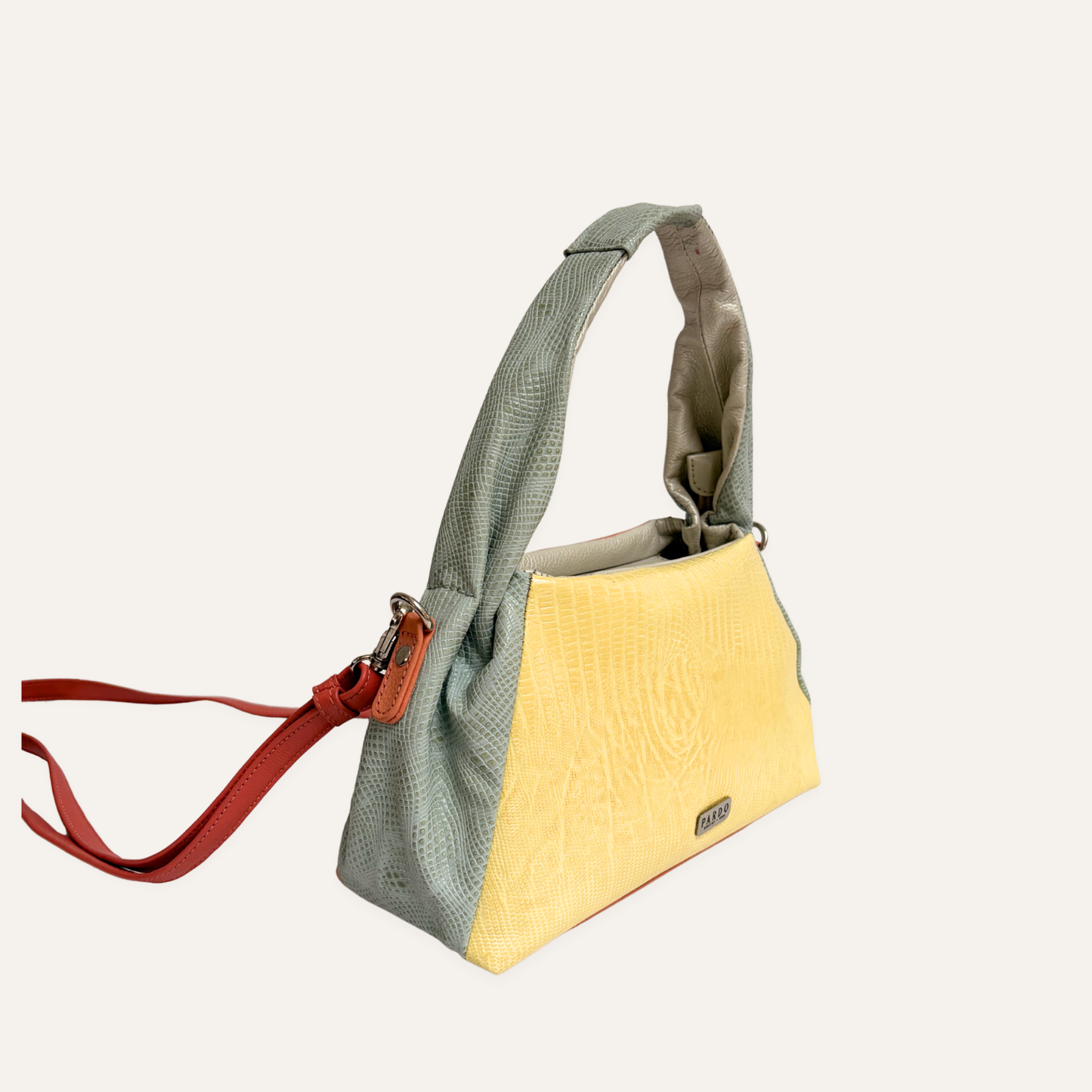 Mini boho asas fruncidas amarillo