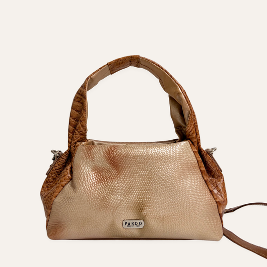 Mini boho asas fruncidas miel marmolado