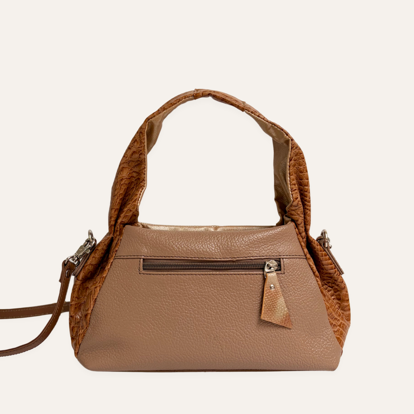 Mini boho asas fruncidas miel marmolado