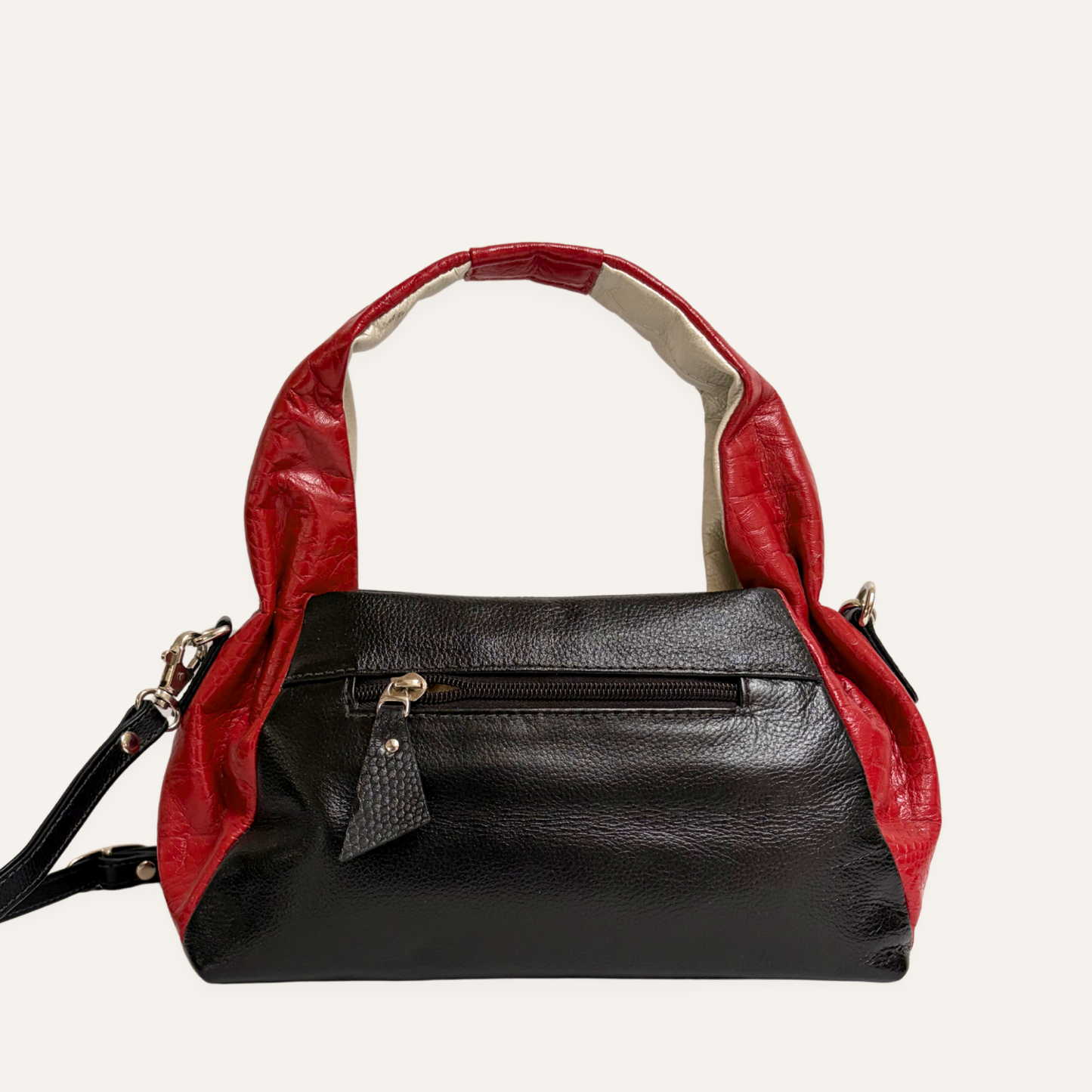 Mini boho asas fruncidas negro combinado