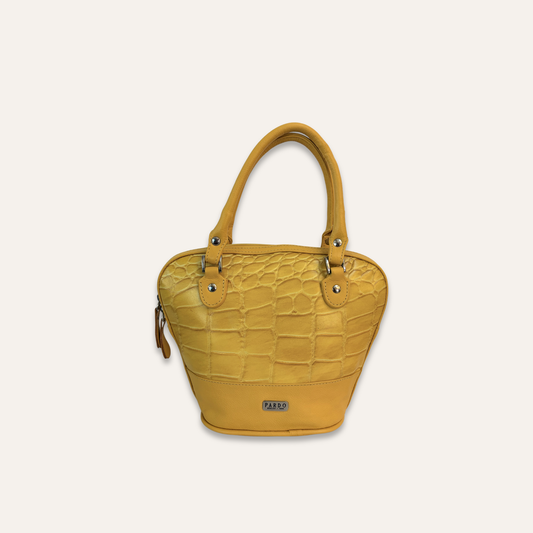 Cartera suave mini amarilla