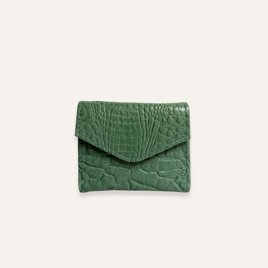 Monedero y mini billetera verde menta