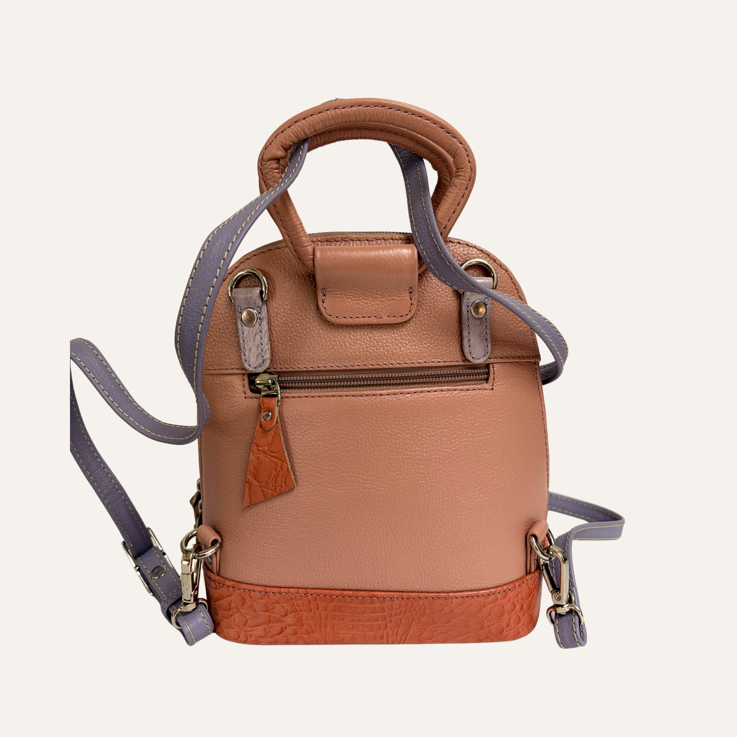 Mini morral franja lila